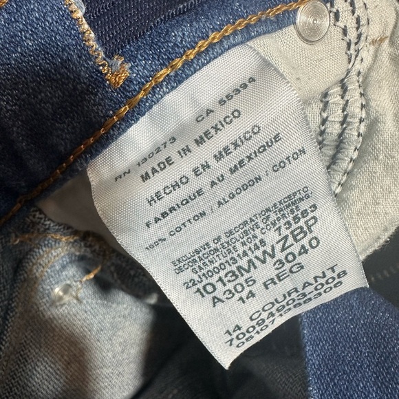 Hand Painted Strawberry Patch Vintage Girls Wranglers Sz 14 Girls (26/27 Women) - Picture 2 of 8